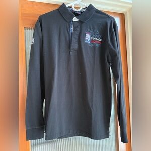 Paul and Shark Yachting XL long sleeve black polo